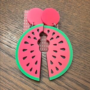 Watermelon Slice Earrings